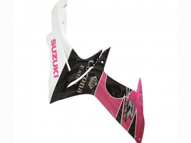 Carénages Moto Suzuki GSXR 600 / GSXR 750 2011-2024 - Blanc Rose Noir Corona