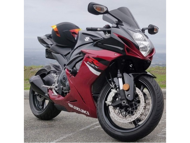 Kits Carénage Moto ABS Suzuki GSXR 600 / GSXR 750 2011-2024 - Rouge Noir Brillant