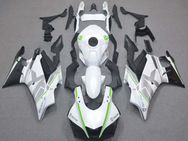 Carénages Moto Yamaha YZF R3/R25 2019-2021 - Blanc Vert Argent Noir Abordables