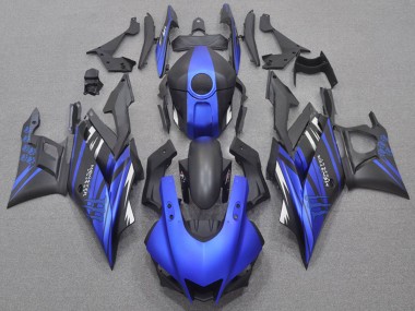 Carénages Moto Yamaha YZF R3/R25 2022-2024 - Bleu Noir Mat Monstre Abordables