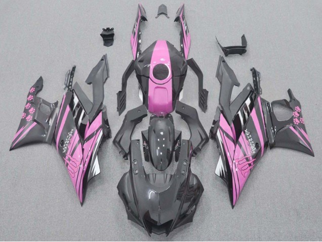 Carénages Moto Yamaha YZF R3/R25 2022-2024 - Rose Noir Monstre