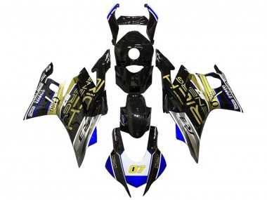 Carénages Moto Yamaha YZF R3/R25 2022-2024 - Blanc Bleu Or Noir Brillant Abordables