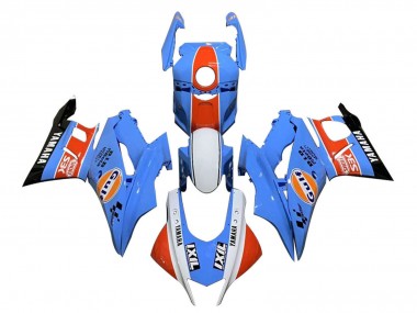 Carénages Moto Yamaha YZF R3/R25 2022-2024 - Bleu Orange Blanc Gulf Abordables