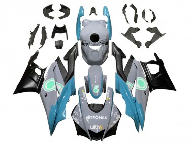 Carénages Moto Yamaha YZF R3/R25 2022-2024 - Nardo Gris Bleu Vert Noir Petronas Abordables