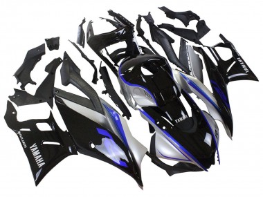 Carénages Moto Yamaha YZF R3/R25 2022-2024 - Argent Bleu Noir Brillant Abordables