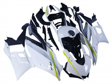 Carénages Moto Yamaha YZF R3/R25 2022-2024 - Blanc Jaune Noir Abordables