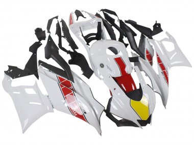 Carénages Moto Yamaha YZF R3/R25 2022-2024 - Blanc Rouge Jaune Noir Abordables