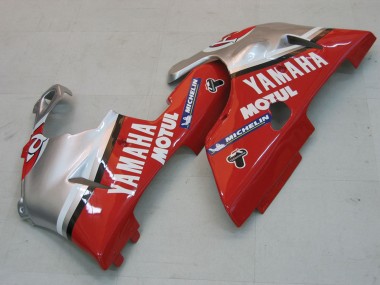 Carénages Moto Yamaha YZF 1000 R1 2000-2001 - Argent Rouge Fortuna Motul Abordables