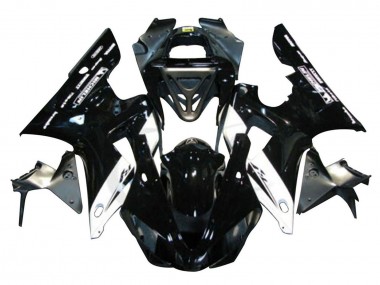 Carénages Moto Yamaha YZF 1000 R1 2000-2001 - Noir Brillant Blanc Michelin Abordables
