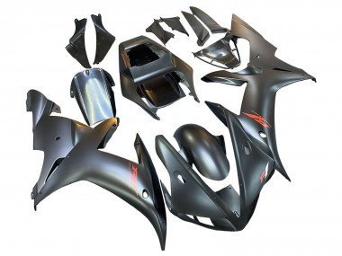 Carénages Moto Yamaha YZF 1000 R1 2002-2003 - Noir Mat Rouge Abordables