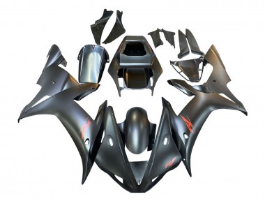 Carénages Moto Yamaha YZF 1000 R1 2002-2003 - Noir Mat Rouge Abordables