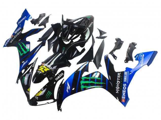 Carénages Moto Yamaha YZF 1000 R1 2004-2006 - Bleu Noir Jaune Vert Monstre Yamalube ENEOS 69