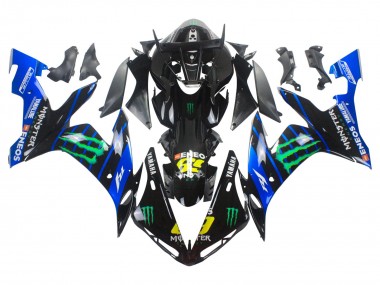 Carénages Moto Yamaha YZF 1000 R1 2004-2006 - Bleu Noir Jaune Vert Monstre Yamalube ENEOS 69 Abordables