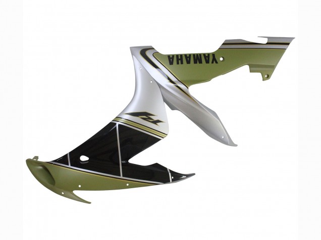 Carénages Moto Yamaha YZF 1000 R1 2004-2006 - Or Clair Blanc Noir Brillant