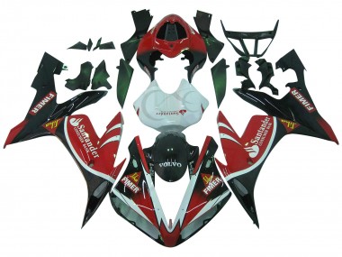 Carénages Moto Yamaha YZF 1000 R1 2004-2006 - Rouge Blanc Noir Vert Volvo Jika Fimer Santander Abordables
