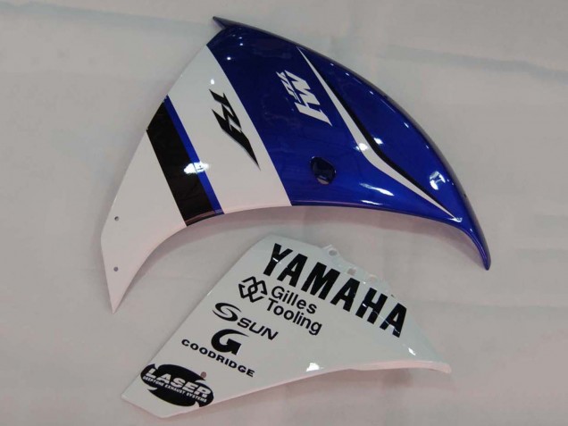 Carénages Moto Yamaha YZF 1000 R1 2009-2011 - Blanc Bleu Noir M1