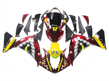 Carénages Moto Yamaha YZF 1000 R1 2009-2011 - Rouge Jaune Noir Requin 46 Abordables