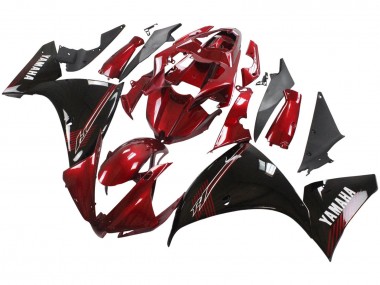 Carénages Moto Yamaha YZF 1000 R1 2012-2014 - Rouge Noir Brillant Abordables