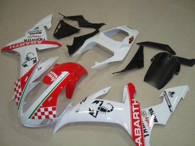 Carénages Moto Yamaha YZF R1 2002-2003 - Blanc Rouge Vert Abarth Motul Michelin Abordables