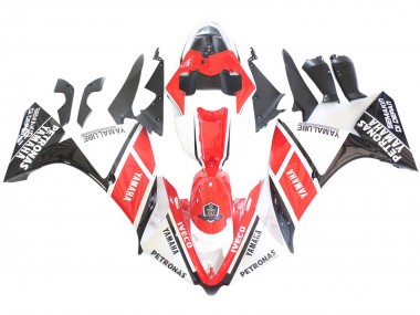 Carénages Moto Yamaha YZF 1000 R1 2012-2014 - Blanc Rouge Noir Brillant Petronas Abordables