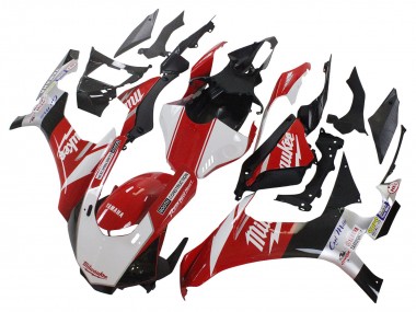 Carénage Moto Yamaha YZF 1000 R1 2015-2019 - Blanc Rouge Noir Milwaukee Abordables