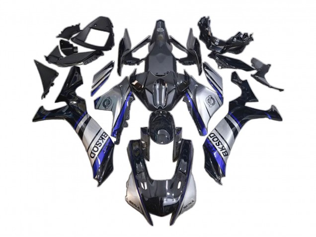 Carénages Moto Yamaha YZF 1000 R1 2020-2025 - Argent Bleu Noir BKSOD