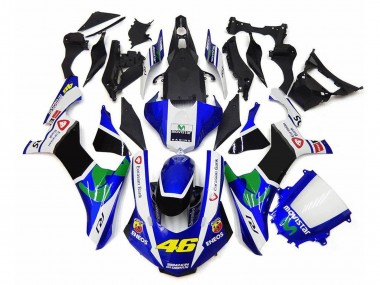 Carénages Moto Yamaha YZF 1000 R1 2020-2025 - Blanc Bleu Vert Noir MoviStar ENEOS Semakin Didepan 46 Abordables