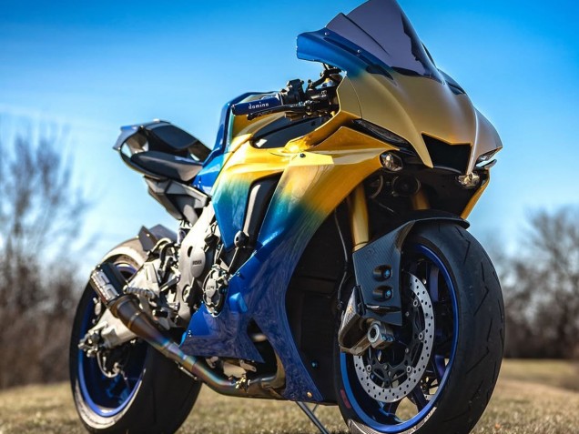 Carénages Moto Yamaha YZF 1000 R1 2020-2025 - Bleu Or