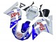 Carénages Moto Yamaha YZF 600 R6 1998-2002 - Blanc Bleu Rouge Fiat 99