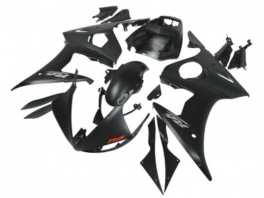 Carénages Moto Yamaha YZF R6 2003-2004 - Noir Mat Abordables