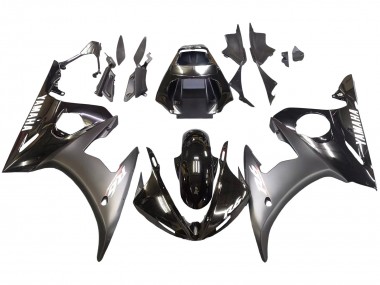Carénages Moto Yamaha YZF R6 2003-2004 - Noir Brillant Noir Mat Blanc Décalque Abordables