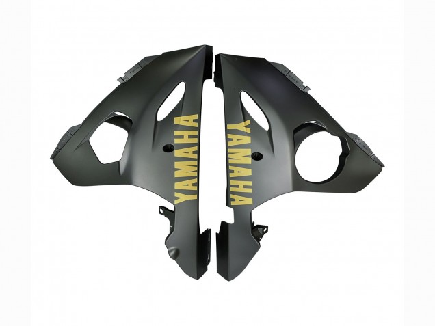 Carénages Moto Yamaha YZF R6S 2006-2009 - Gris Mat Noir Mat Or Décalque