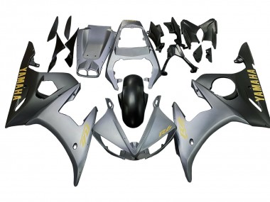 Carénages Moto Yamaha YZF R6S 2006-2009 - Gris Mat Noir Mat Or Décalque Abordables
