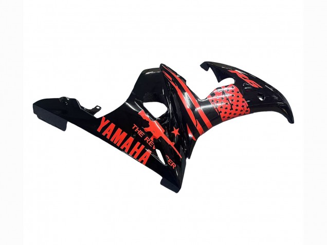 Carénage Moto Yamaha YZF R6S 2006-2009 - Noir Brillant Rouge