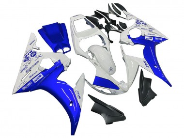 Carénages Moto Yamaha YZF R6S 2006-2009 - Blanc Bleu GYTR Abordables