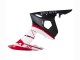 Carénages Moto Yamaha YZF R6S 2006-2009 - Rouge Blanc Noir Mat