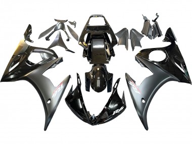 Carénages Moto Yamaha YZF R6 2003-2004 - Noir Brillant Noir Mat Or Caméléon Abordables