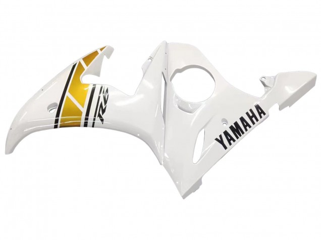 Carénages Moto Yamaha YZF R6 2003-2004 - Blanc Or