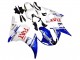 Carénages Moto Yamaha YZF 600 R6 2005 - Blanc Bleu Dunlop Fiat Motul