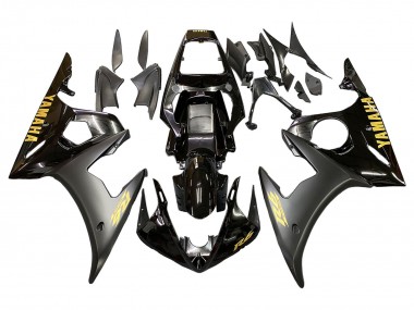 Carénage Moto Yamaha YZF 600 R6 2005 - Noir Or Abordables
