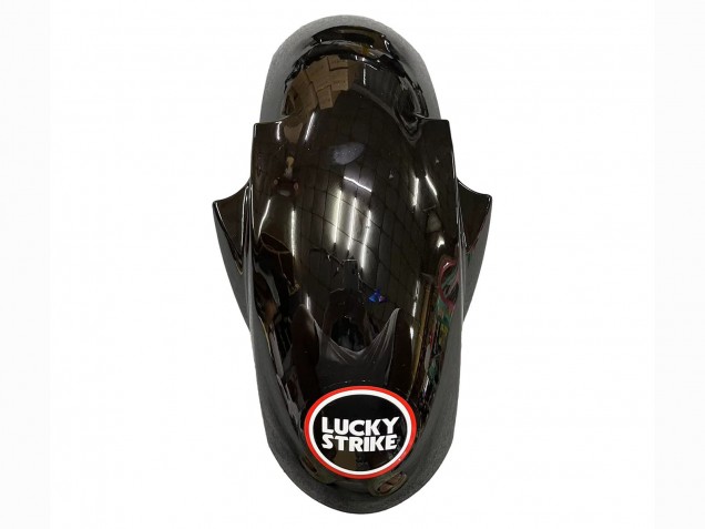 Carénages Moto Yamaha YZF 600 R6 2005 - Noir Brillant Blanc Lucky Strike Motul