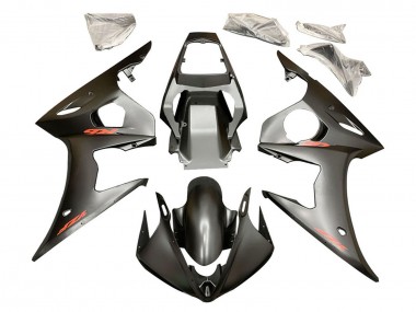 Carénages Moto Yamaha YZF 600 R6 2005 - Noir Mat Rouge Abordables