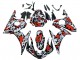 Carénages Moto Yamaha YZF 600 R6 2005 - Noir Rouge Gris Camouflage