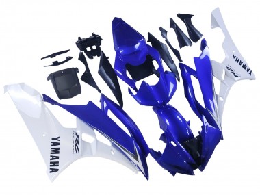 Carénages Moto Yamaha YZF 600 R6 2006-2007 - Blanc Bleu Noir Abordables
