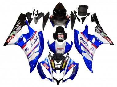 Carénages Moto Yamaha YZF 600 R6 2006-2007 - Blanc Bleu Noir Fimer Volvo Yamalube Sterilgarda Abordables