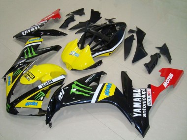 Carénages Moto Yamaha YZF R1 2004-2006 - Jaune Blanc Noir Rouge Vert Monstre Rouge Blanc Motul Abordables