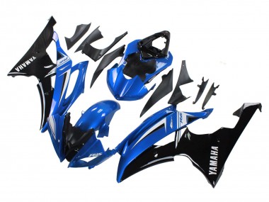 Carénages Moto Yamaha YZF 600 R6 2008-2016 - Blanc Bleu Noir Brillant Abordables