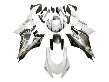 Carénages Moto Yamaha YZF 600 R6 2017-2023 - Blanc Gris Noir Mat ENEOS Semakin Didepan Abordables