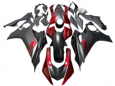 Carénages Moto Yamaha YZF 600 R6 2017-2023 - Rouge Noir Mat Abordables