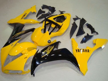 Carénages Moto Yamaha YZF R1 2004-2006 - Jaune Noir Brillant Abordables
